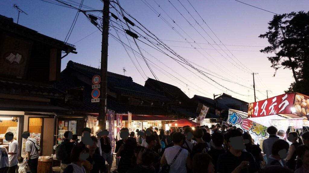 多賀大社万灯祭屋台の様子